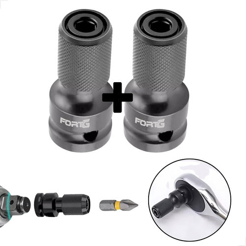 KIT 2 ADAPTADORES DE CHAVE DE IMPACTO 1/2