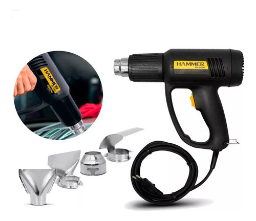 Soprador Térmico 1700w Com 4 Bocais Tipo Pistola 110v