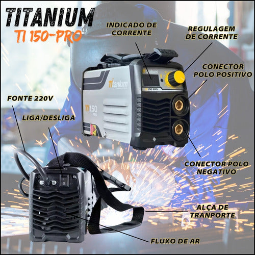 Máquina Inversora Solda Portátil Mma Eletrodo Profissional