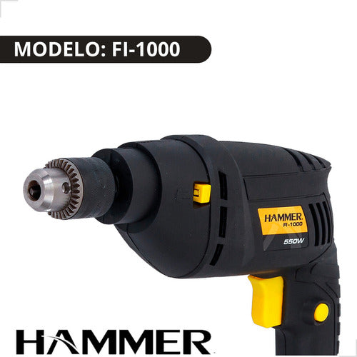 Furadeira De Impacto 3/8 550w 110v P/ Metal Concreto Madeira