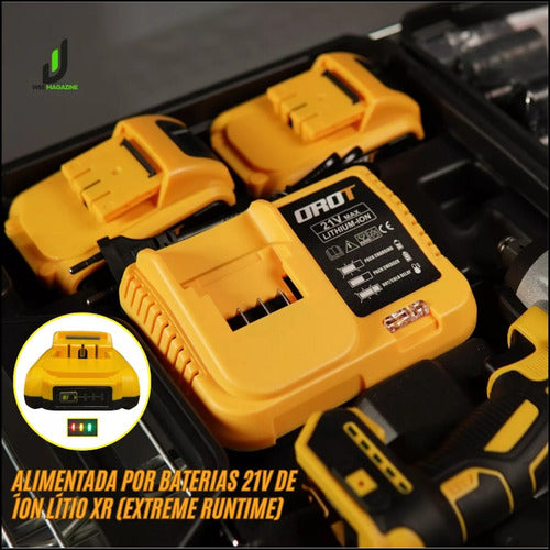 Chave de Impacto OROT Com Bateria Recarregável