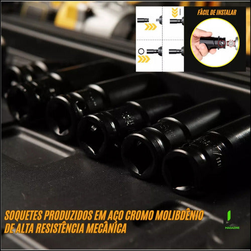 Chave de Impacto OROT Com Bateria Recarregável