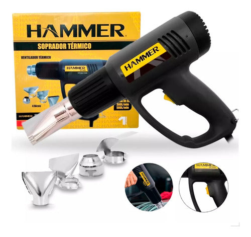 Soprador Térmico 1700w Com 4 Bocais Tipo Pistola 110v