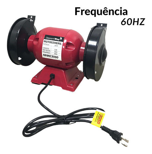 Moto Esmeril De Bancada 6 Pol Lixadeira 300w Profissional