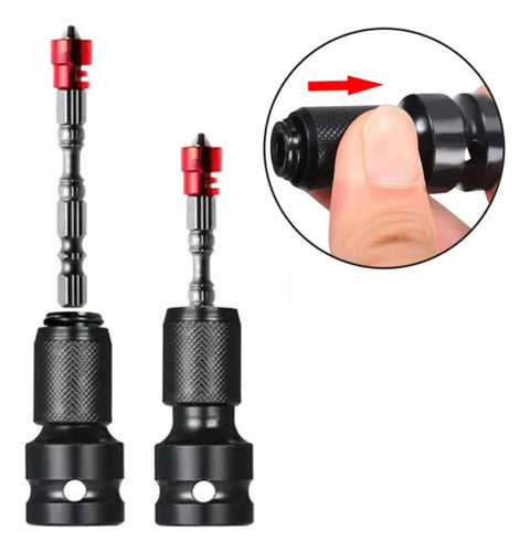 KIT 2 ADAPTADORES DE CHAVE DE IMPACTO 1/2