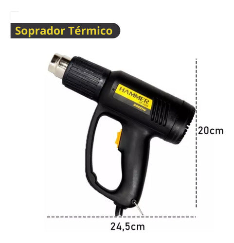 Soprador Térmico 1700w Com 4 Bocais Tipo Pistola 110v